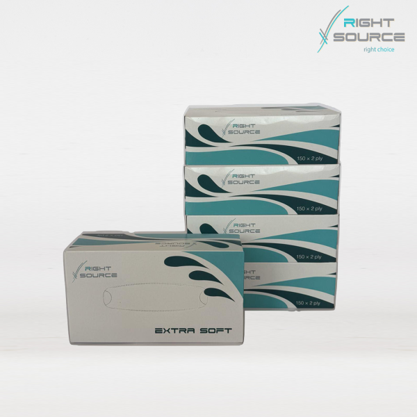 5 علبة مناديل ورقية 150 ورقة طبقتين