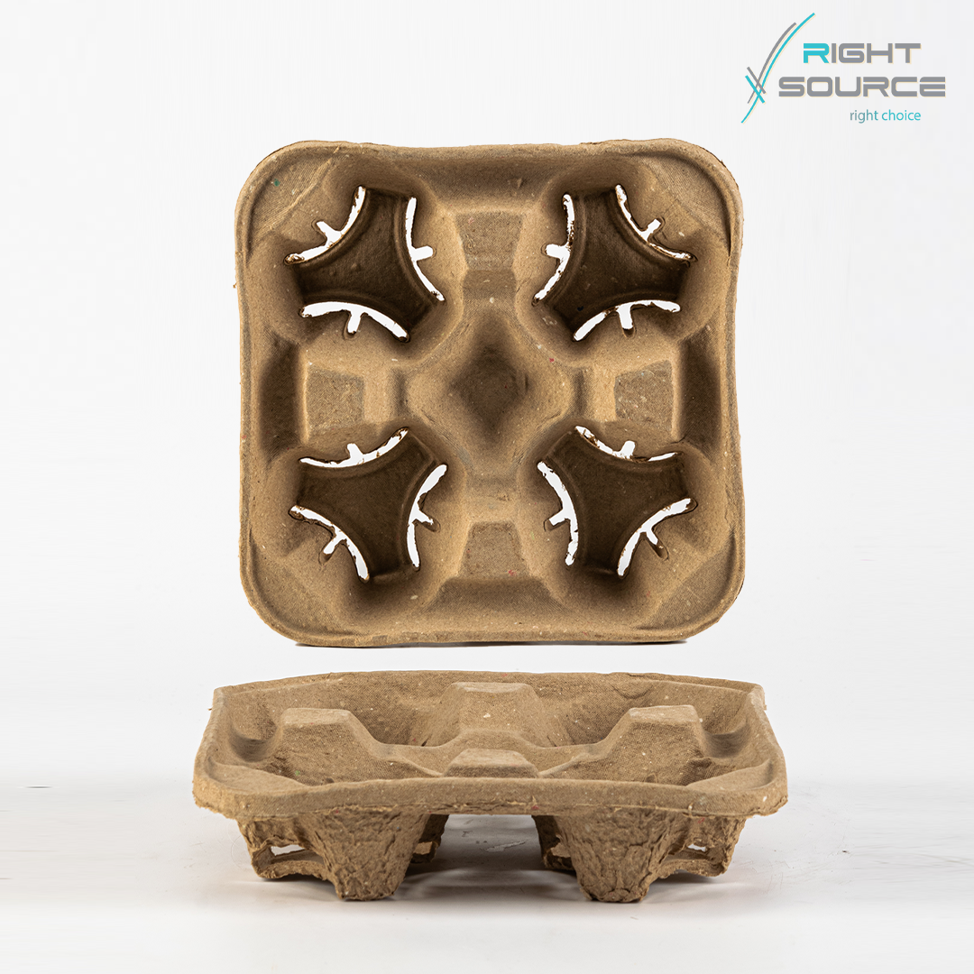 حامل اكواب كرتون -4 عين 10 قطعة