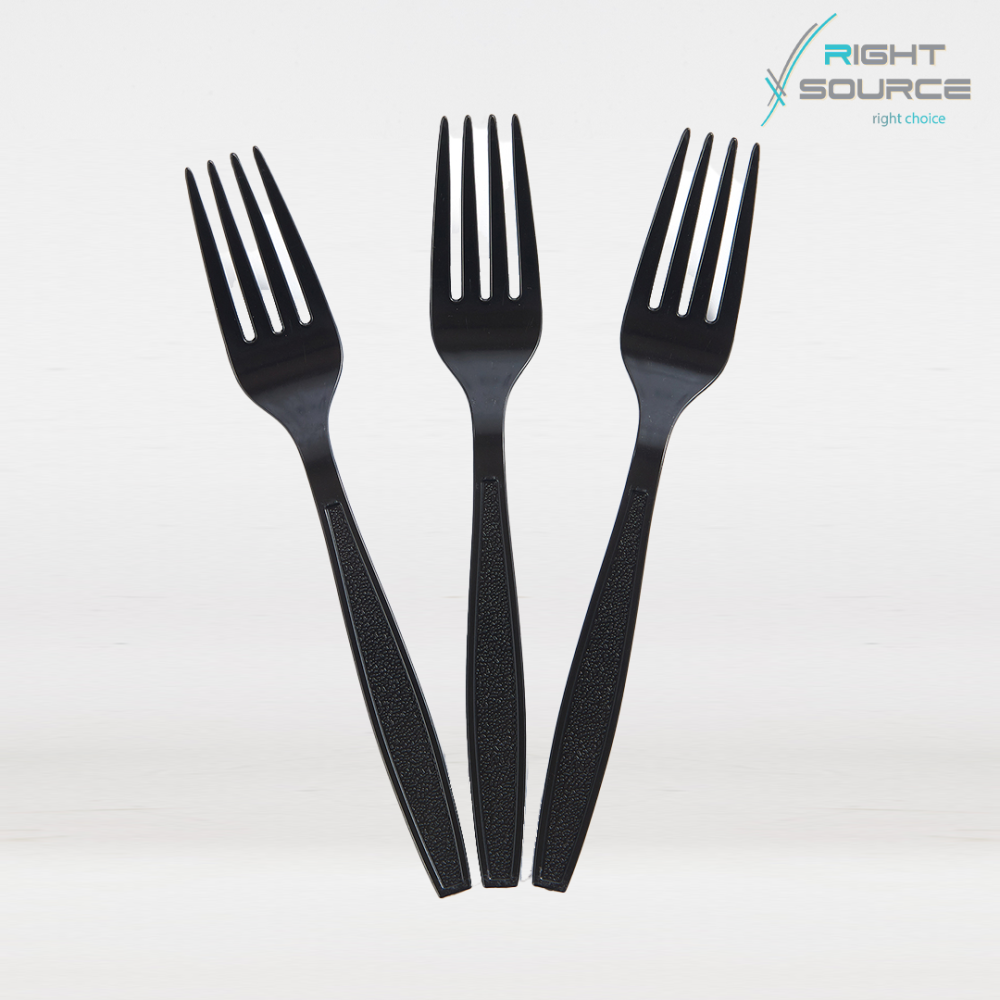 شوك بلاستيك ثقيل اسود العدد ٥٠ قطعه