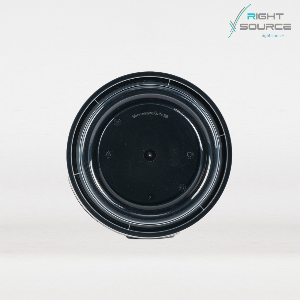 طبق ميكرويف اسود دائري مقاس 48 / 5 قطع