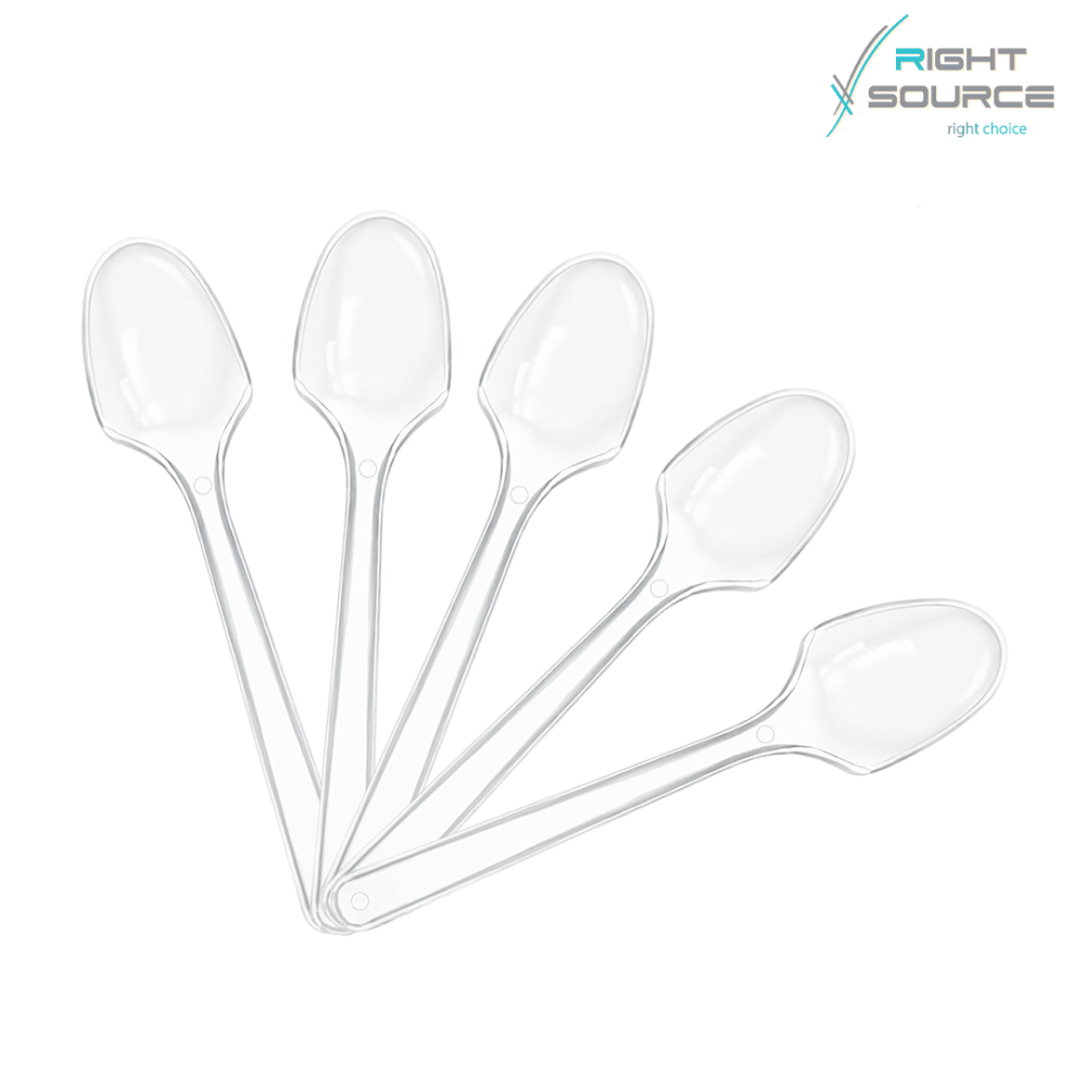 معالق بلاستيكية حلو / شاي 50 قطعة